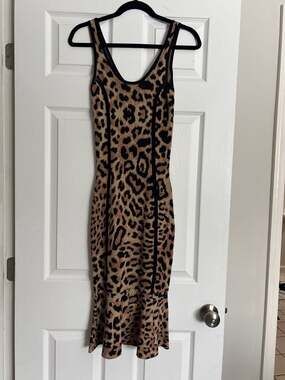 Great Jones Leopard Knit Sheath Dress